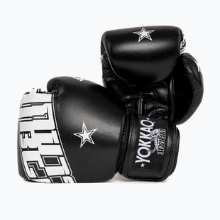 Boxkesztyű YOKKAO Lettering Boxing black