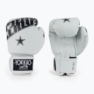 Boxkesztyű YOKKAO Lettering Boxing white