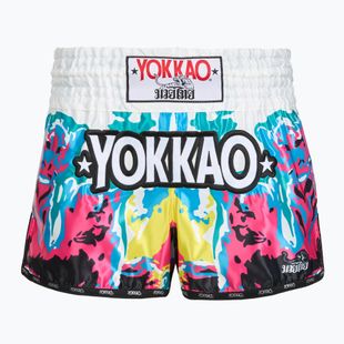 Férfi edzőshort YOKKAO Tiger Family Muay Thai white