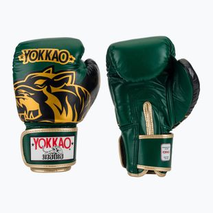 Boxkesztyű YOKKAO Original Boxing Gloves forest green