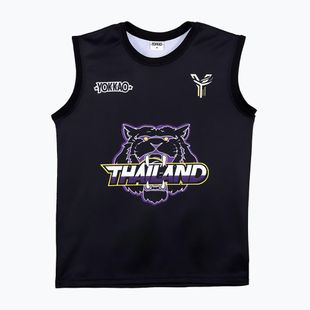 Férfi edzőpóló YOKKAO Tiger Workout Tank Top black