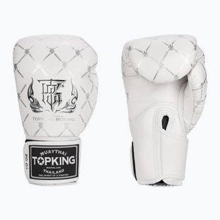 Top King Boxing Chain fehér/ezüst boxkesztyű