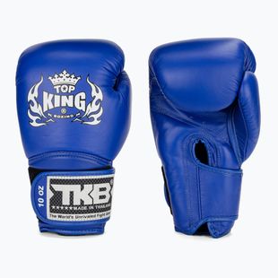Top King Muay Thai Super kék boxkesztyűk