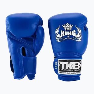 Top King Muay Thai Super kék boxkesztyűk