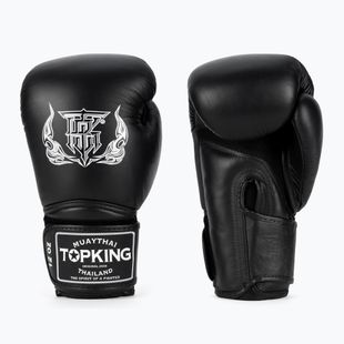 Top King Muay Thai Super Air bokszkesztyűk fekete
