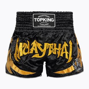 Top King Kickboxing edző rövidnadrág fekete/arany