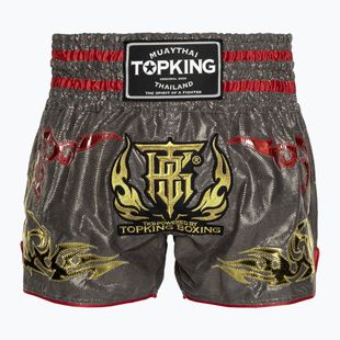 Top King Kickboxing edző rövidnadrág szürke