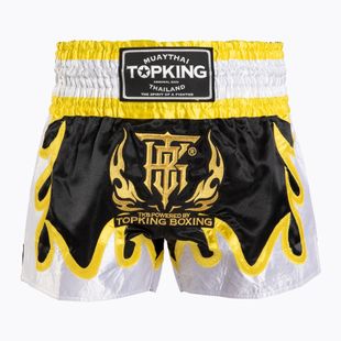 Top King Thai Boxing edző rövidnadrág fekete/arany/fehér