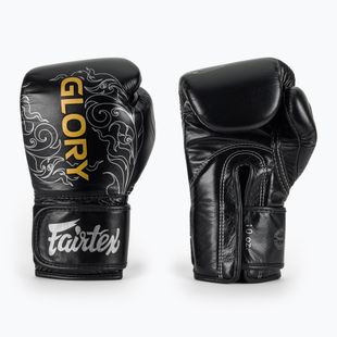 Boxkesztyű Fairtex Glory Kickboxing Competition Training Boxing black/silver