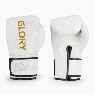 Boxkesztyű Fairtex Glory Kickboxing Competition Training Boxing white