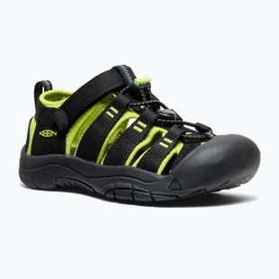 Gyerek szandálok KEEN Newport H2 black/lime green