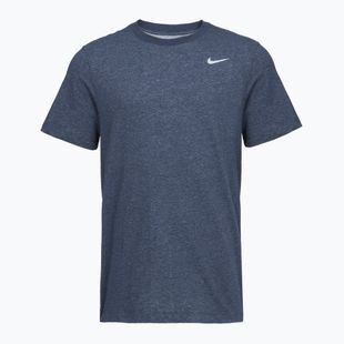 Férfi póló Nike Dri-Fit smokey obsidian heather/matte silver