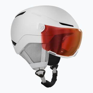 Gyerek sísisak Atomic Revent Visor Jr white heather/red flash