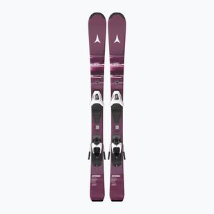 Gyermek lesikló sílécek + kötések Atomic Maven Jr 100-120 + C5 GW red plum