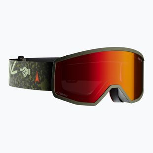 Gyerek síszemüveg Atomic Four Jr Flash graphic/olive/red flash