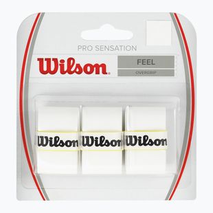 Wilson Pro Overgrip Sensation teniszütő burkolatok 3 db fehér.