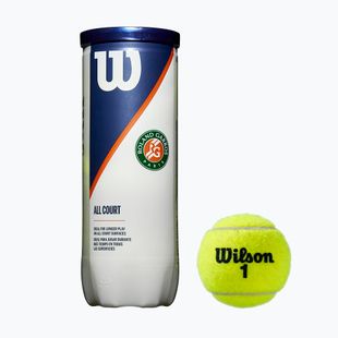 Wilson Roland Garros All Ct teniszlabda szett 3 db sárga WRT126400
