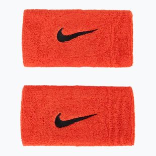 Nike Swoosh dupla széles csuklópántok 2 db élénk bíbor/barlangi lila