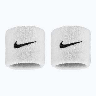 Frottír csuklópántok Nike Swoosh Classic Wristbands 2 db white/black