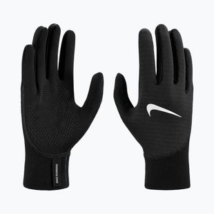 Nike Therma-Fit Pacer Sphere Midweight RG női futókesztyű fekete/fekete/ezüst
