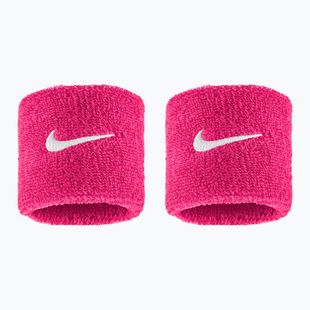 Frottír csuklópántok Nike Swoosh Classic Wristbands 2 db vivid pink/white