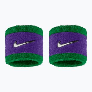 Frottír csuklópántok Nike Swoosh Classic Wristbands 2 db clover/fierce purple/white