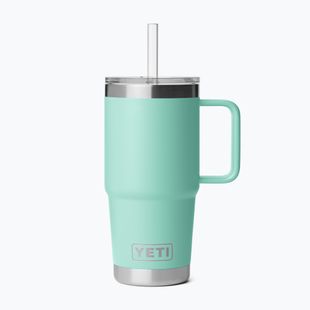 Termoszbögre YETI Rambler Straw 739 ml seafoam