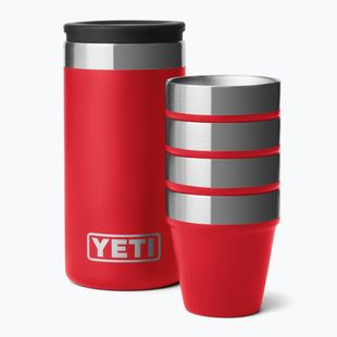 Túra poharak YETI Shot 48 ml 4 pcs. rescue red