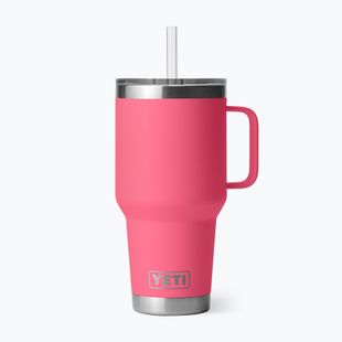 Termoszbögre YETI Rambler Straw 1000 ml tropical pink