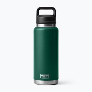 Termosz palack YETI Rambler Chug 1064 ml black forest green