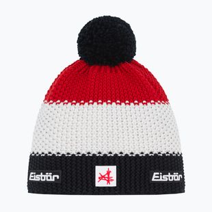 Téli sapka Eisbar Star Pompon SA black/white/ketchup