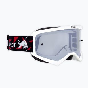 Kerékpáros szemüveg Red Bull SPECT Evan shiny white/smoke silver mirror