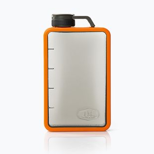 GSI Outdoors Boulder Flask ezüst és narancssárga 79347 túrapálinkás palack