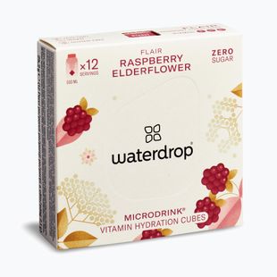Izotóniás ital waterdrop Microdrink Flair 12 kocka málna/ bodzavirág