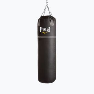 Everlast Sup Leather 55kg-os ökölvívó zsák fekete