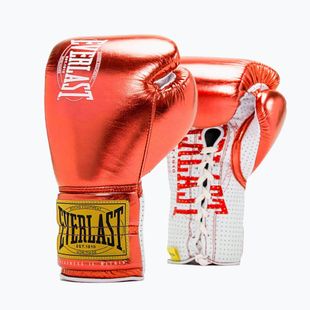 Boxkesztyű Everlast Fight Leather red