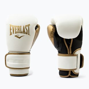 Boxkesztyű Everlast Powerlock 2 white/gold