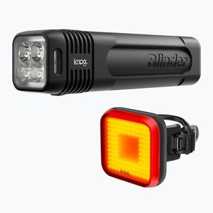 Knog Blinder Pro 900/Blinder Square kerékpárvilágítás készlet fekete