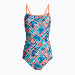 Női egyrészes fürdőruha Funkita Single Strap One Piece tiki tango
