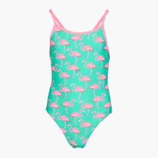 Gyermek egyberészes fürdőruha Funkita Single Strap One Piece go flamingo!