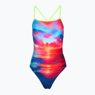 Női egyrészes fürdőruha Funkita Tie Me Tight One piece sunset delight