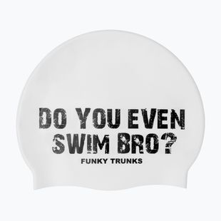 Úszósapka Funky Trunks Silicone white swim bro