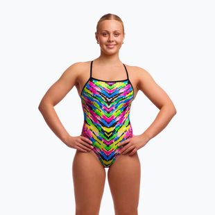 Női egyrészes fürdőruha Funkita Single Strap One pieces happy hide