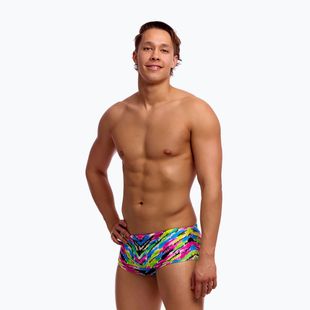 Férfi úszó bokszerek Funky Trunks Sidewinder Trunks happy hide