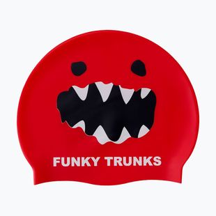 Úszó sapka Funky Trunks Silicone red monster