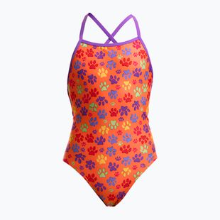 Gyerek egyrészes fürdőruha Funkita Strapped In One Piece paw paw