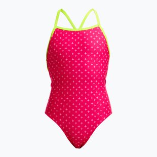 Gyerek egyrészes fürdőruha Funkita Strapped In One Piece pink proton