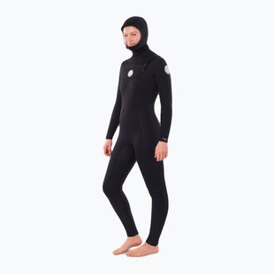 Női neoprénruha Rip Curl Dawn Patrol 5/4mm Chest Zip Hooded black
