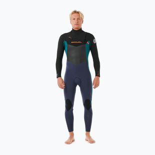 Férfi neoprén ruha Rip Curl Dawn Patrol 4/3mm Chest Zip purple night