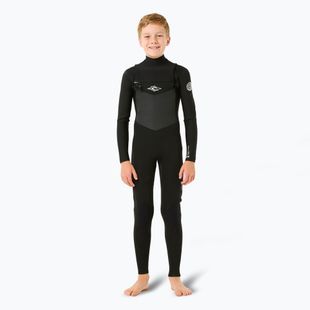 Rip Curl Dawn Patrol 4/3 mm Chest Zip gyermek úszószivacs fekete